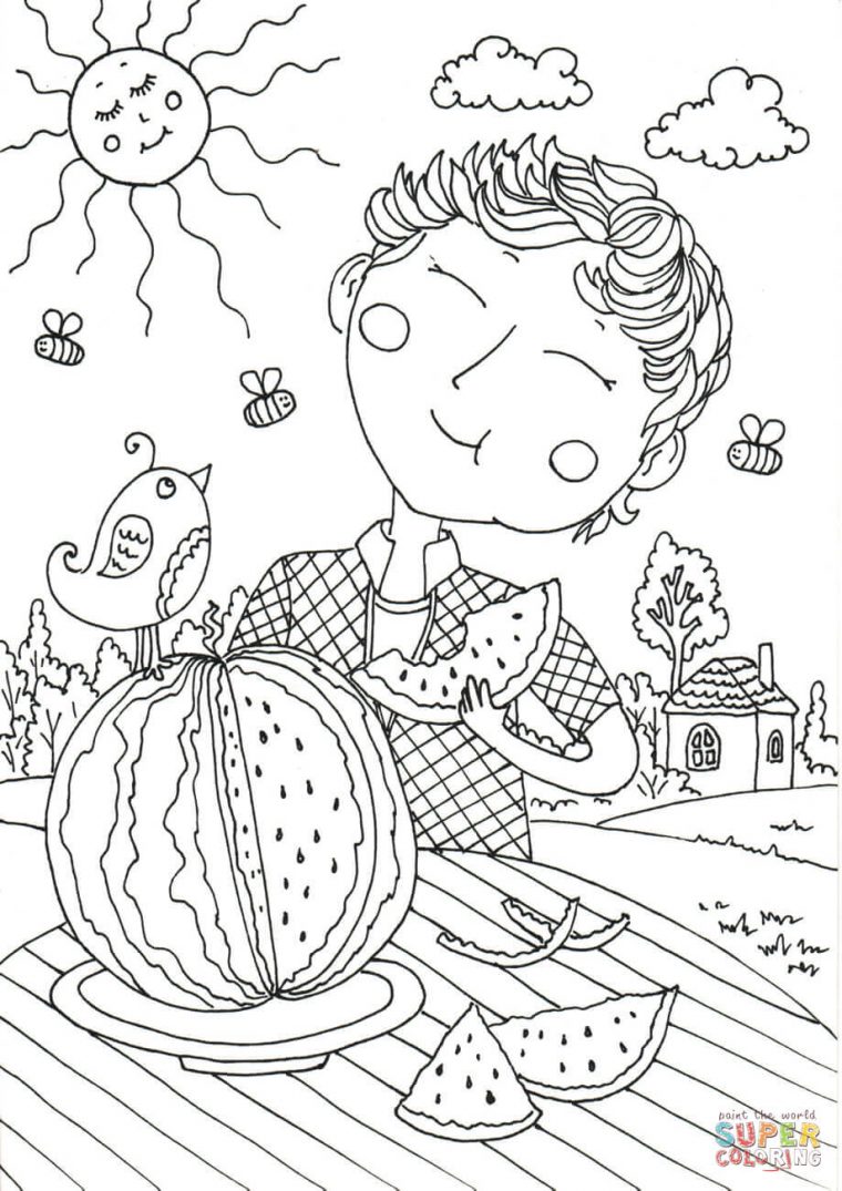 coloring pages for august