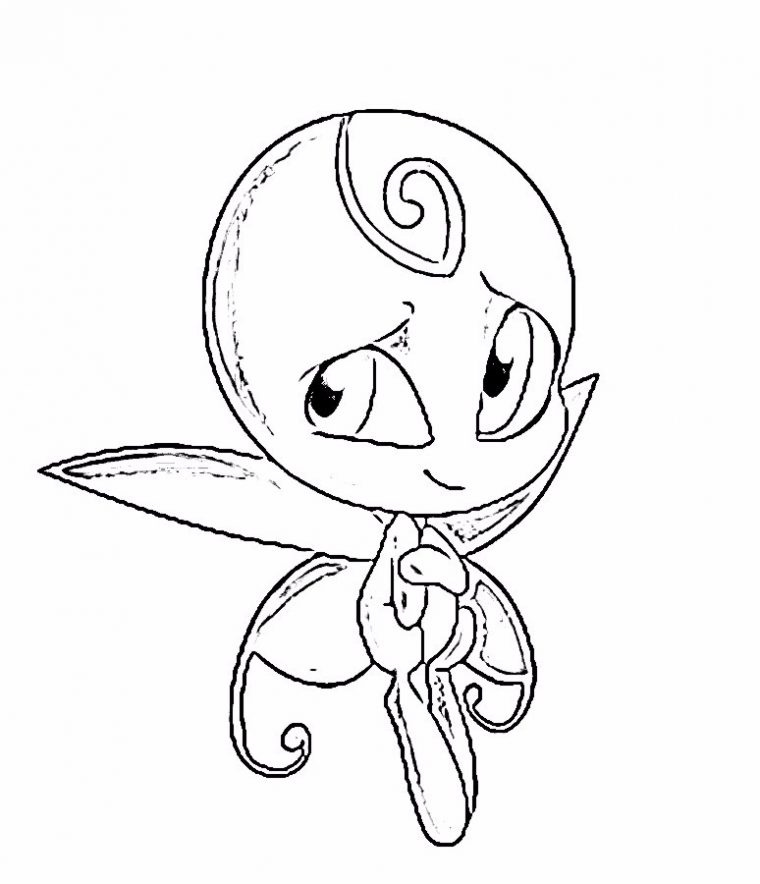 miraculous kwamis coloring pages
