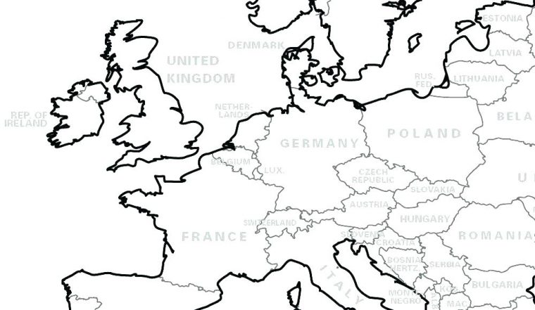 europe coloring page