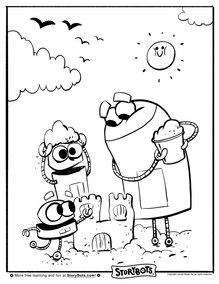 storybots coloring pages
