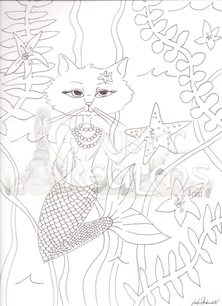 mercat coloring page