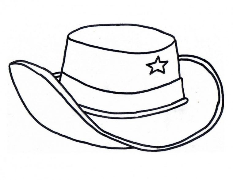 cowboy hat coloring page