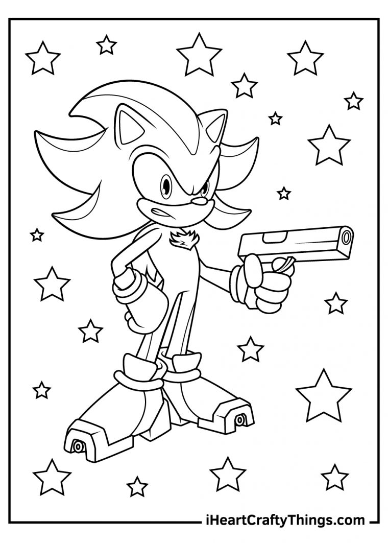 super shadow coloring pages