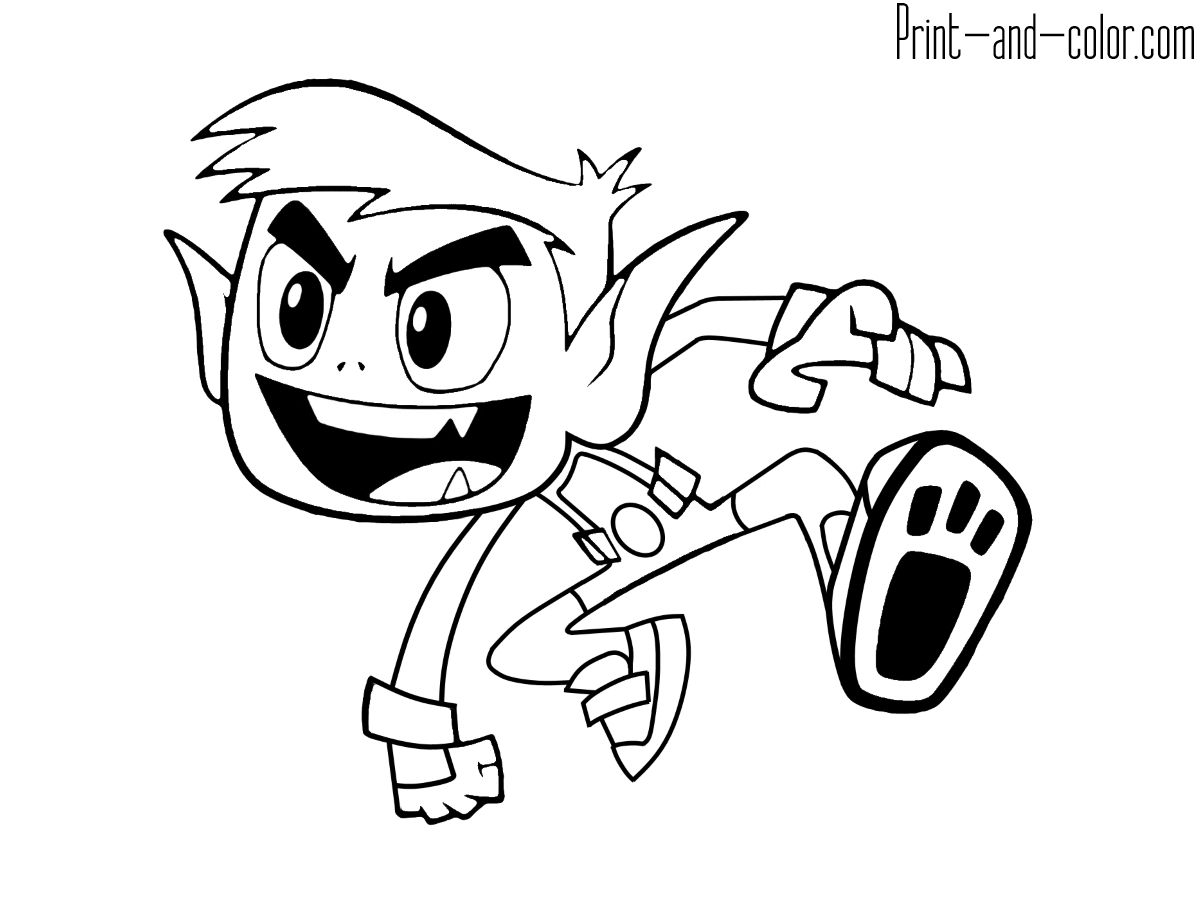 Download, color, and print these teen titans go coloring pages for free. 21+ Elegant Image of Teen Titans Coloring Pages - birijus.com