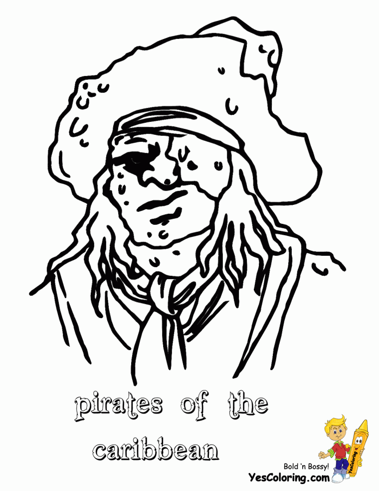 pirates of the caribbean coloring pages
