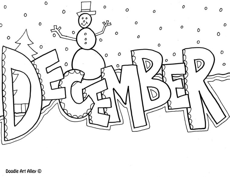 month coloring pages