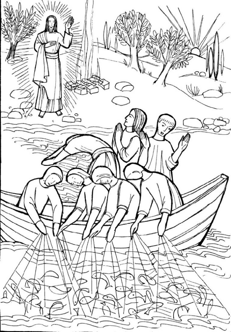 fishers of men coloring page