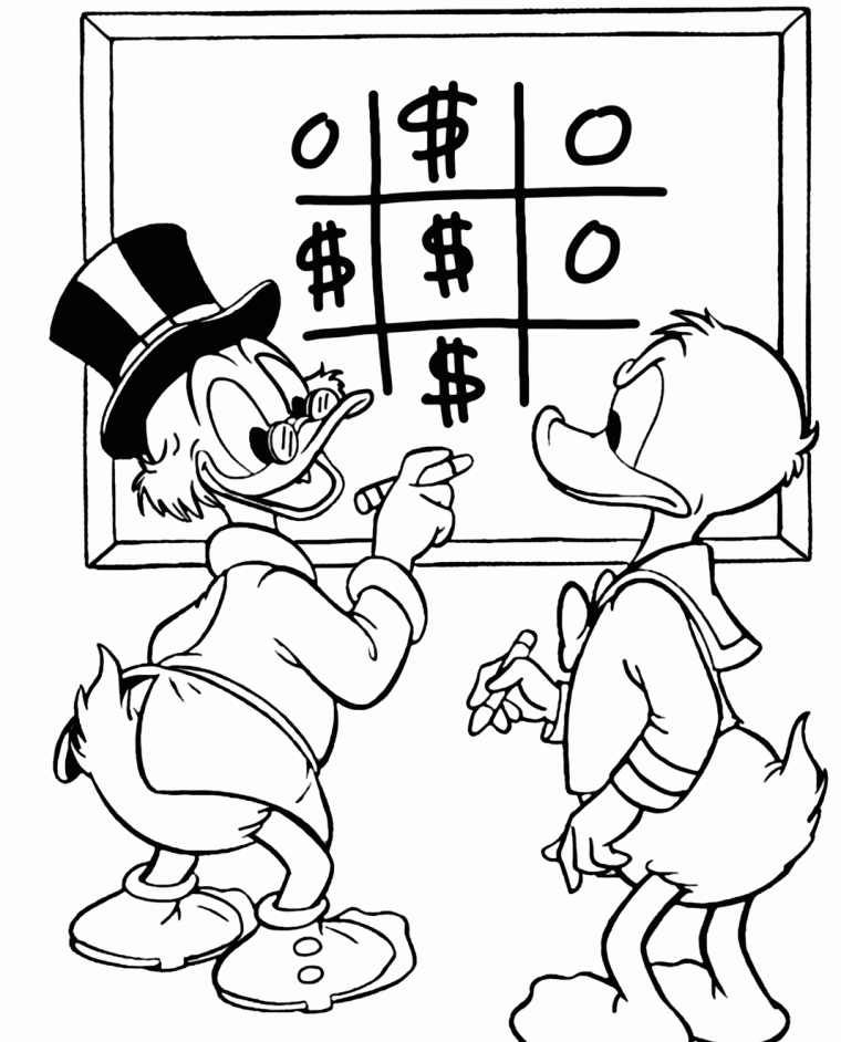 duck tales coloring pages