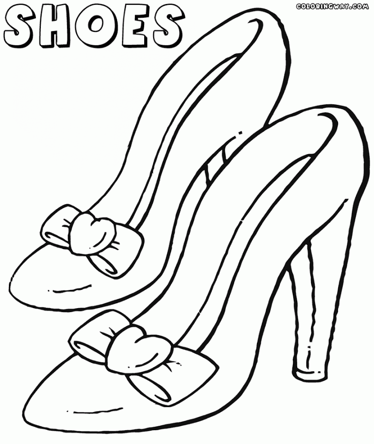 coloring pages of shoes