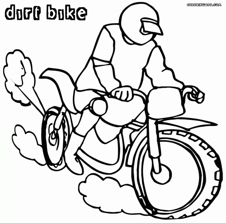 dirtbike coloring pages