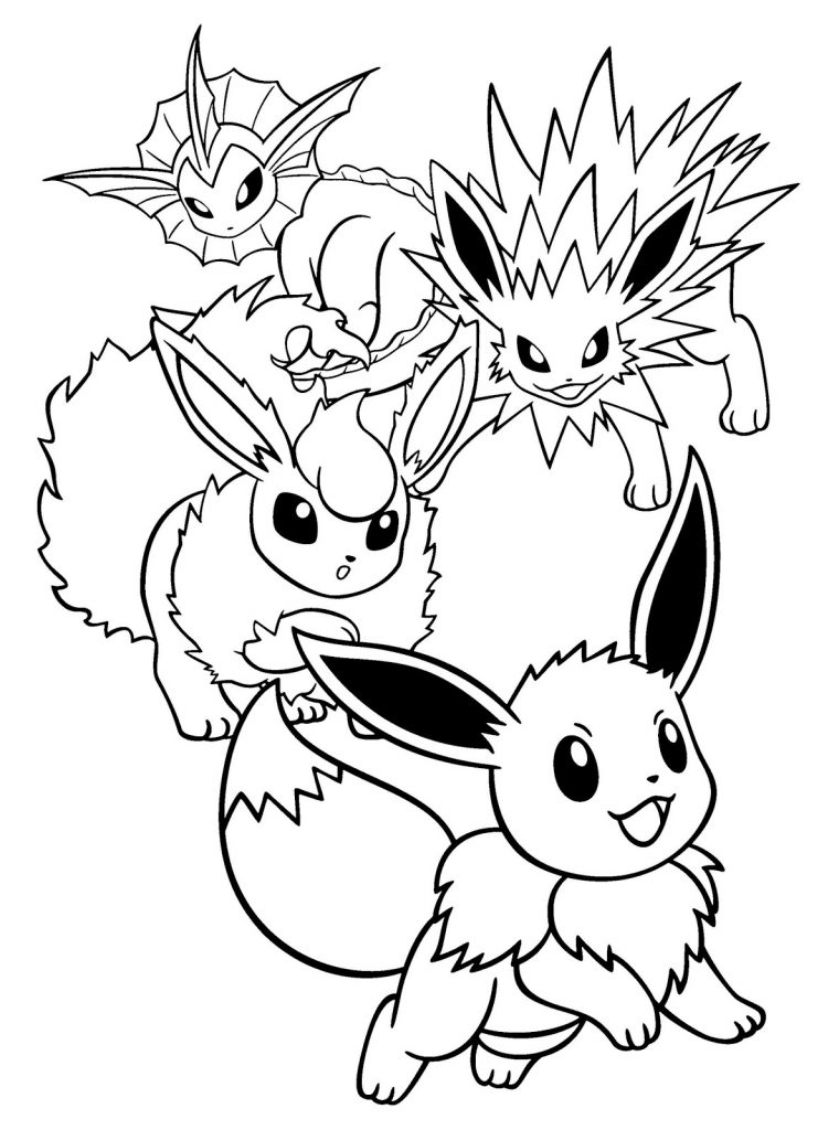cute eevee coloring pages