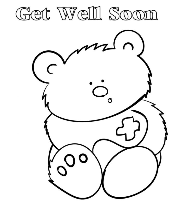 free printable get well soon coloring pages
