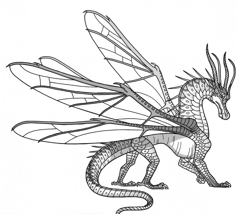 hybrid wings of fire coloring pages