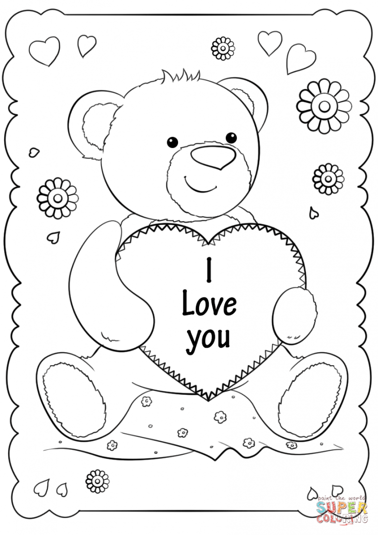 i love you coloring pages printable