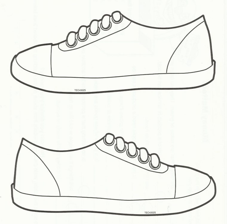 printable coloring pages of shoes