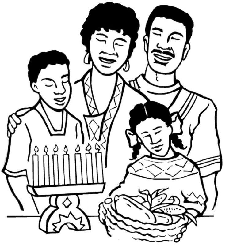 coloring pages for kwanzaa