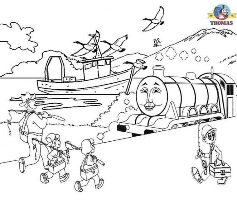 thomas the train gordon coloring pages