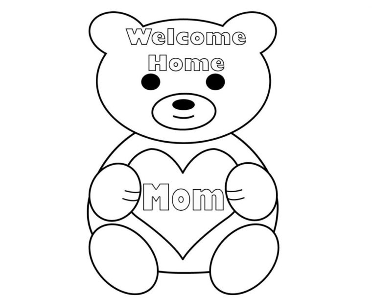 welcome home coloring pages