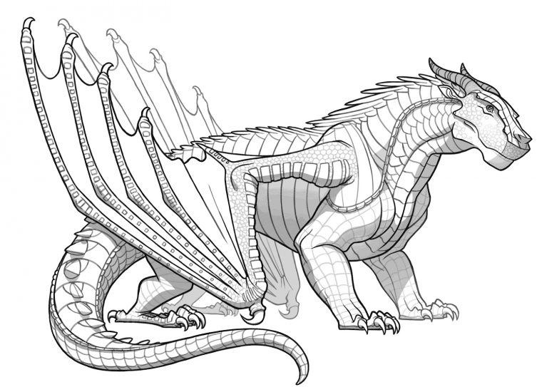 wings of fire printable coloring pages