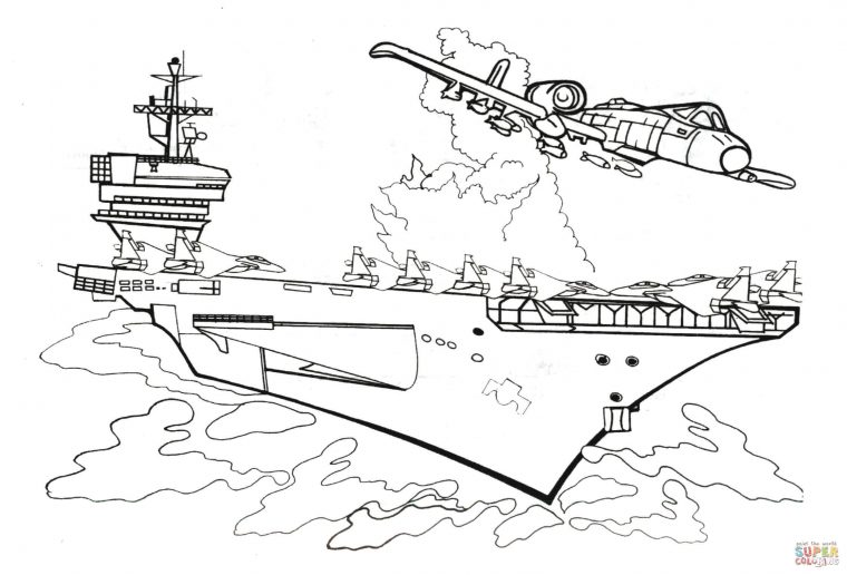 navy ship coloring pages