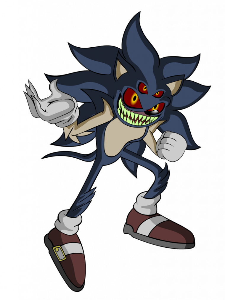 evil sonic exe coloring pages