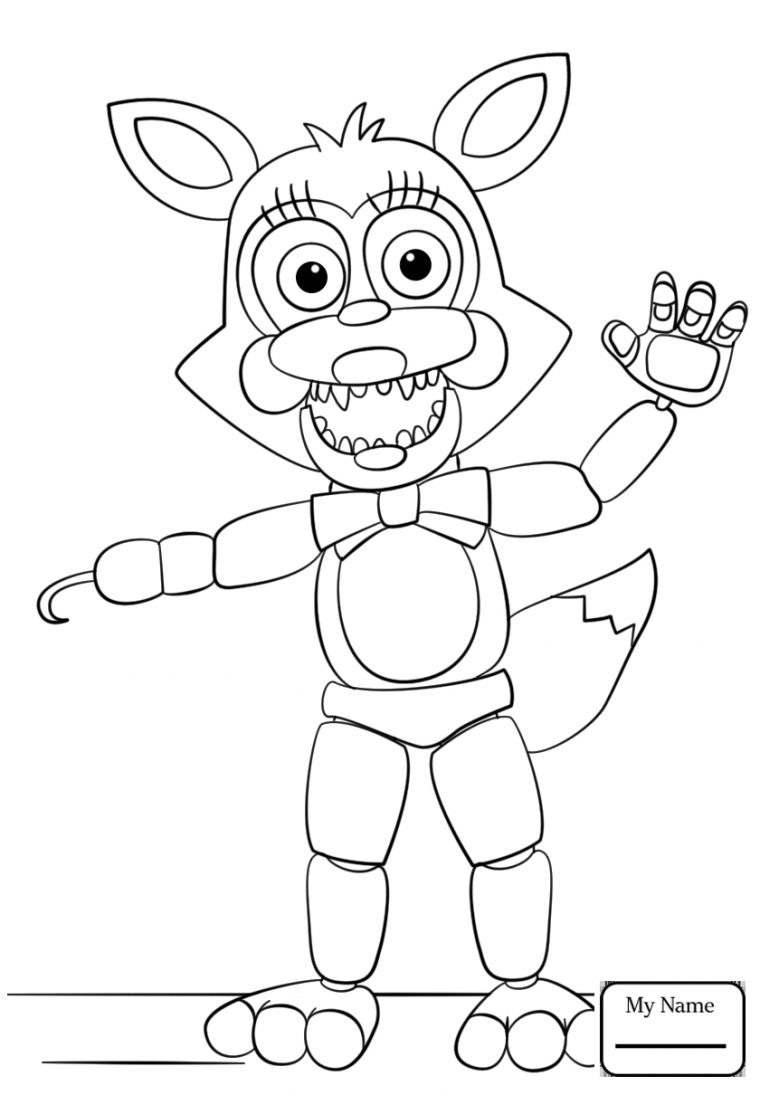 freddy fazbear coloring pages