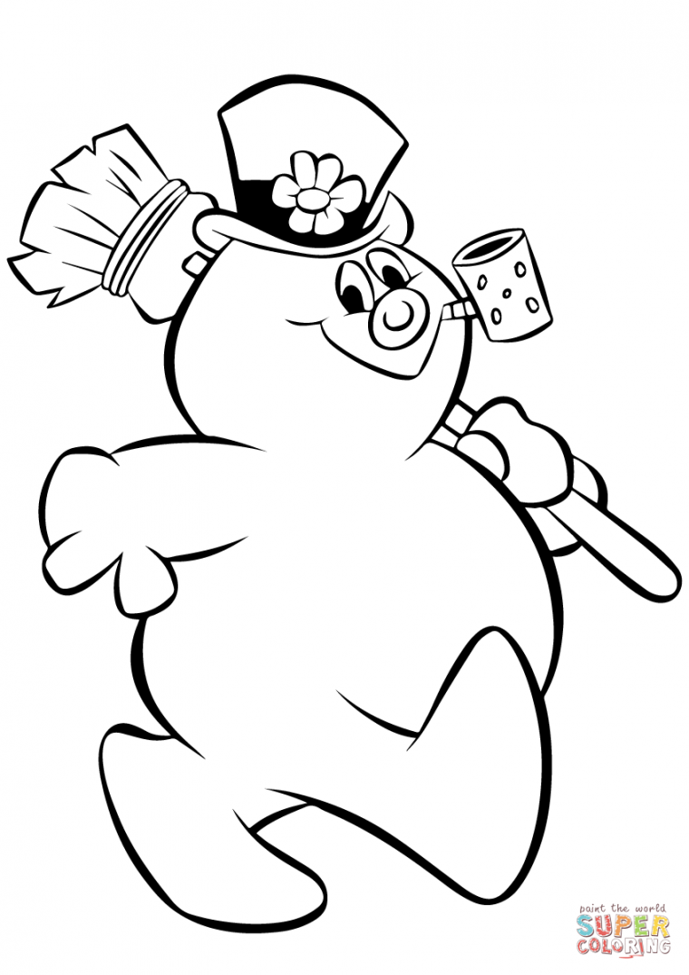 frosty the snowman coloring pages printable