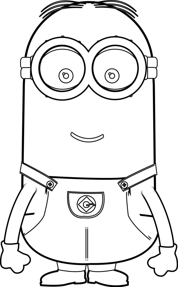 minion kevin coloring pages