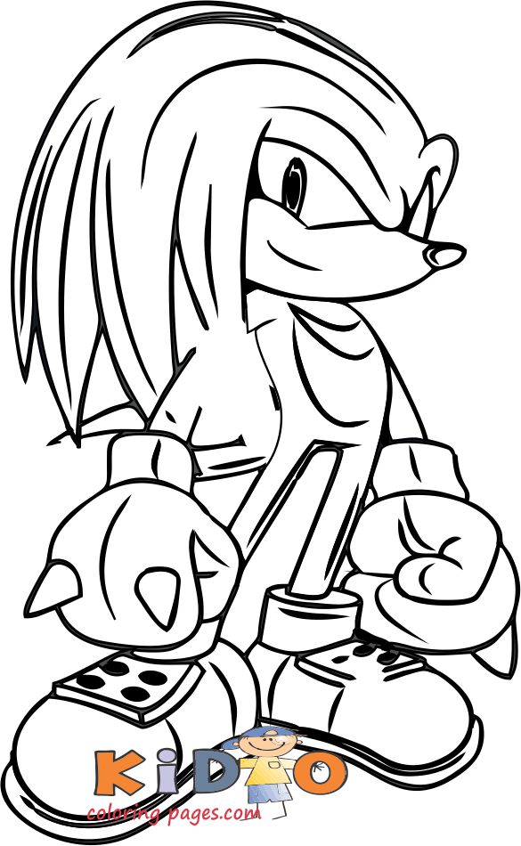 We have chosen the best . Free Printable Knuckles Sonic Coloring Pages / Sonic Coloring Pages