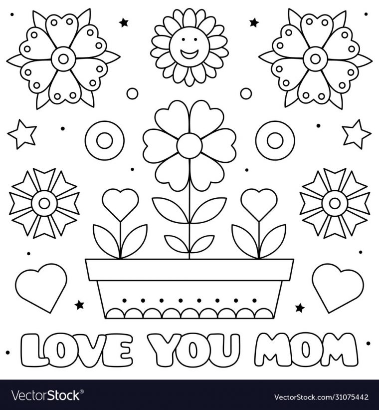 love mom coloring pages