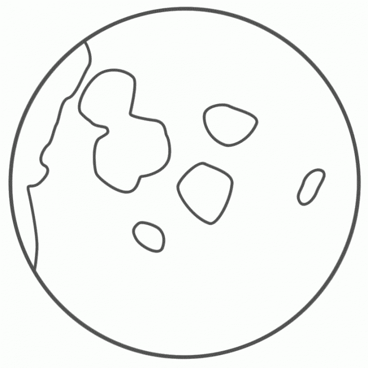 moon and stars coloring page