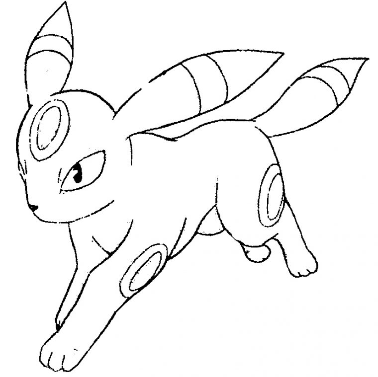 umbreon coloring page