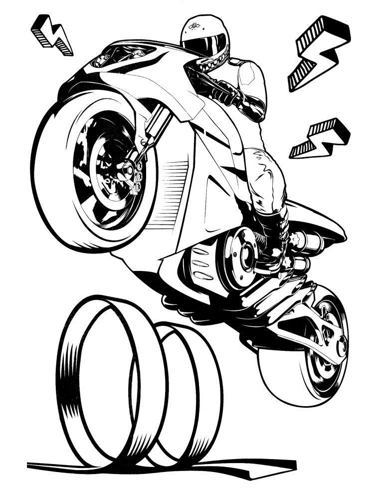 coloring pages hot wheels
