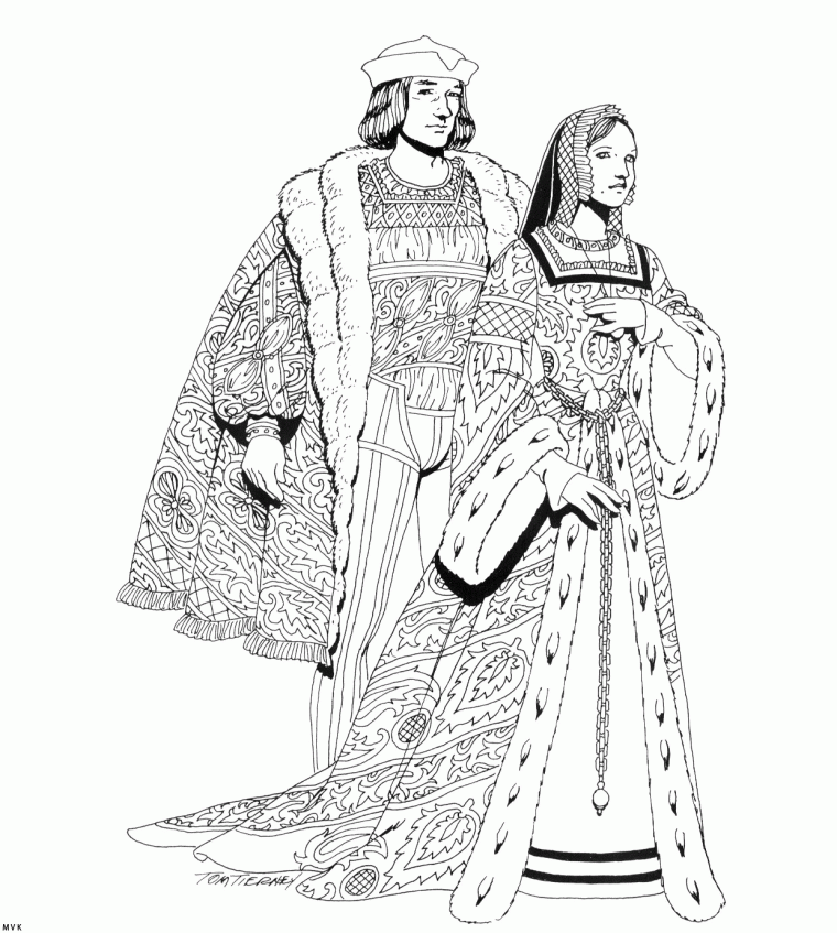 medieval coloring pages