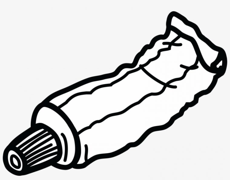 toothpaste coloring page