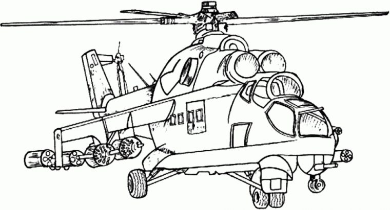coloring pages helicopter