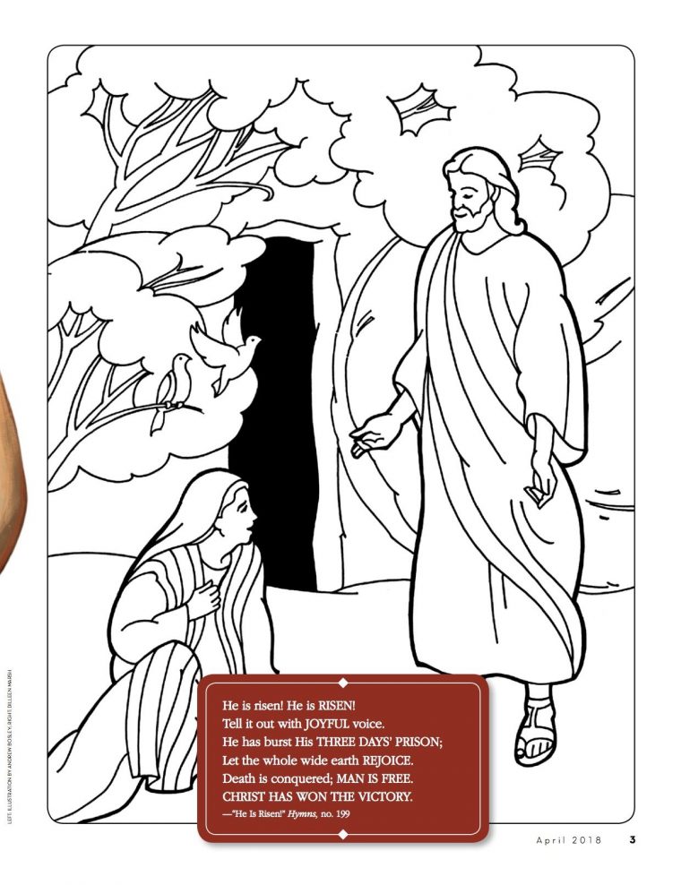 easter coloring pages lds