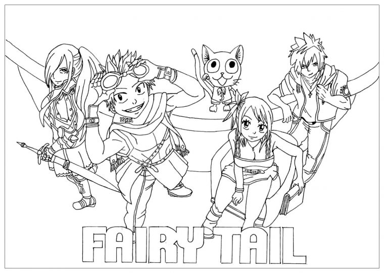 fairy tail coloring pages