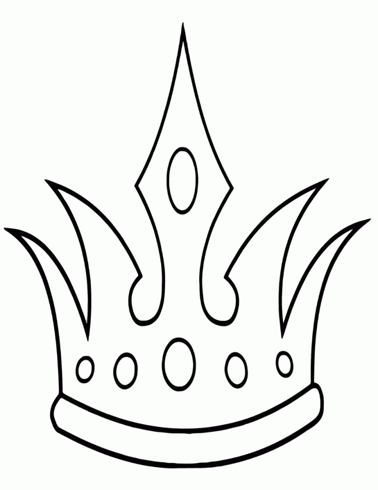coloring page crown