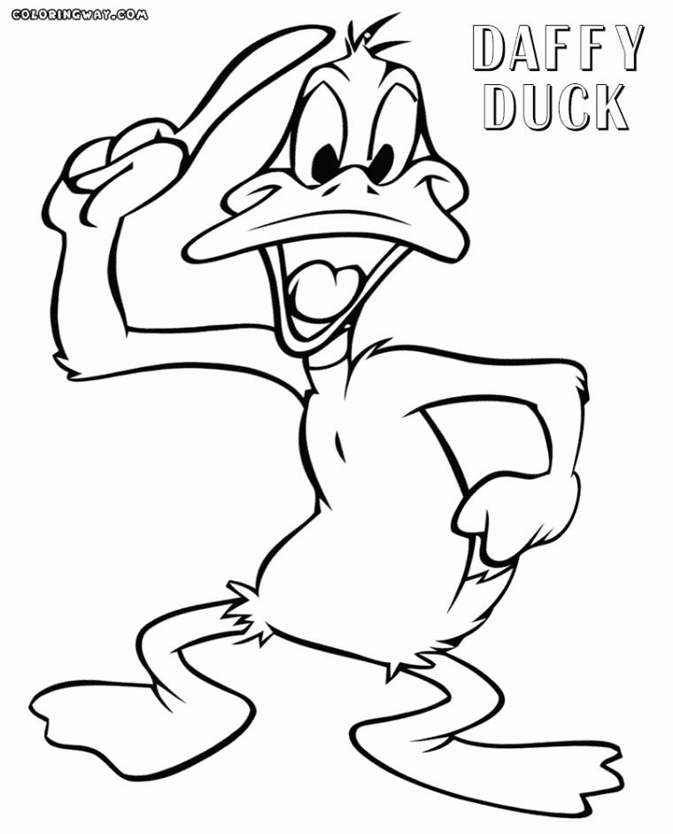 daffy duck coloring pages