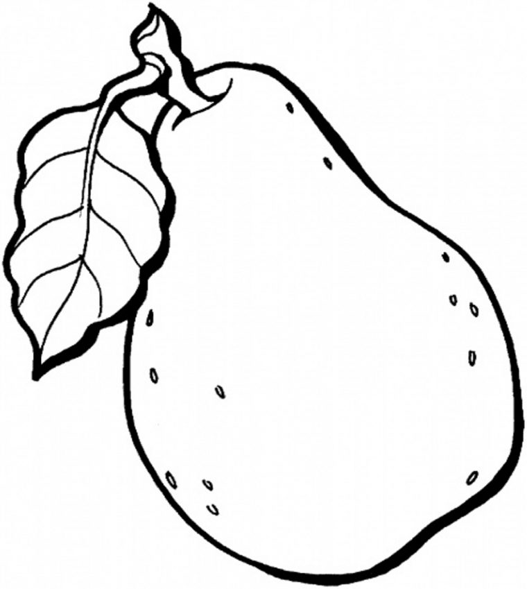 easy fruit coloring pages