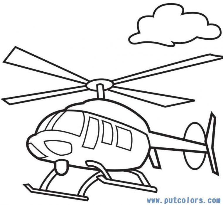 helicopter printable coloring pages