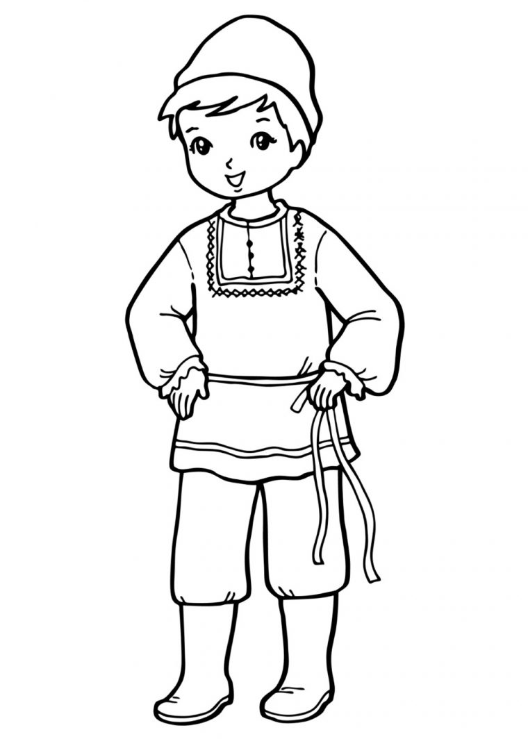 costume coloring pages