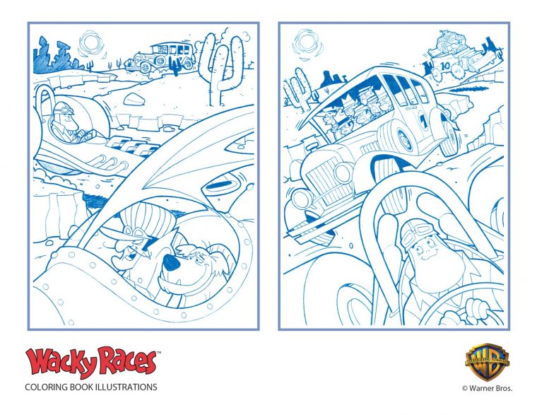 wacky coloring pages