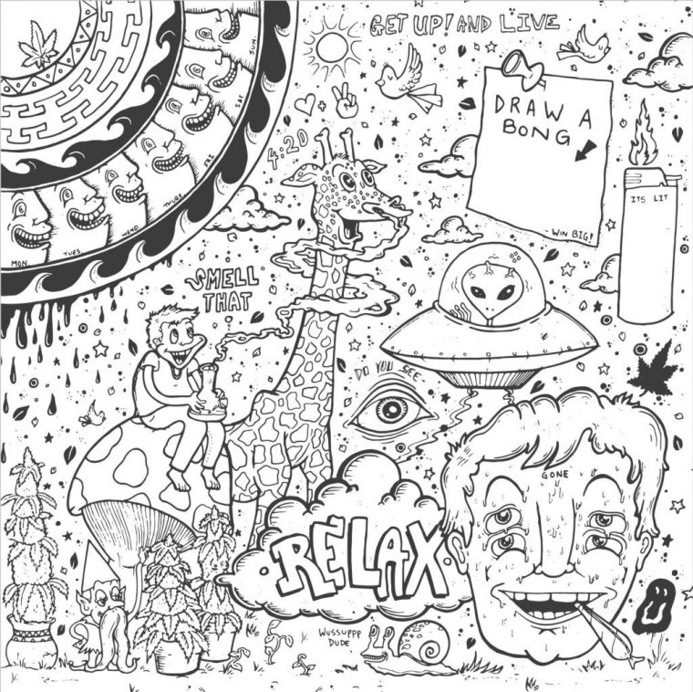 trippy printable coloring pages