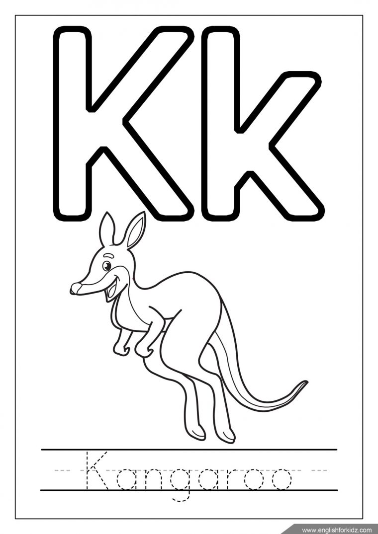 letter k coloring pages