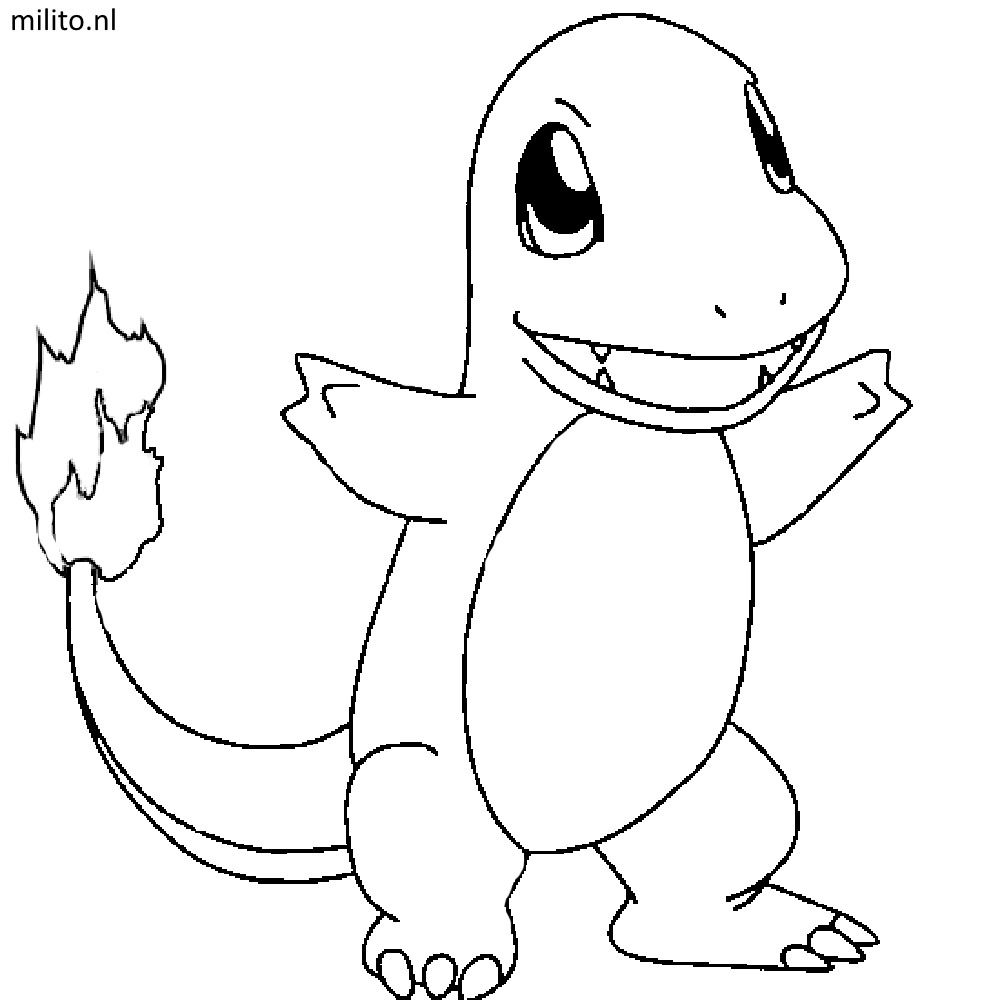 Detailed coloring page of charmander dressed as … Charmander Coloring Page Charmander Coloring Page Free Printable Pages