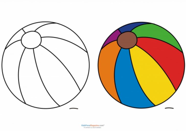 beach ball coloring pages
