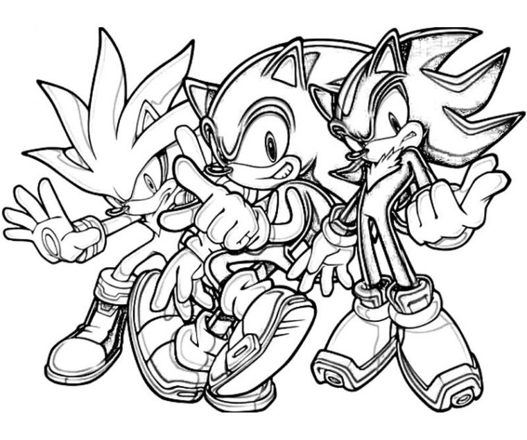 shadow from sonic coloring page