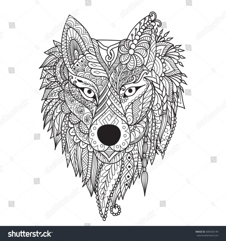 dire wolf coloring pages